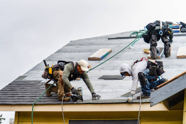 Professional Roofing technician working in White Hall, MD